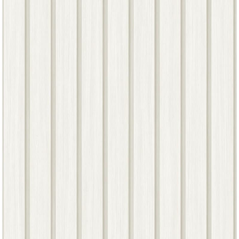 Stacy Garcia Home Faux Wooden Slats Peel and Stick Wallpaper - 20.5 in. W x 18 ft. L - Dove