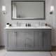 Option Dark Gray / White Quartz Top / Brushed Nickel
