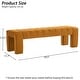 preview thumbnail 90 of 101, Upholstered Bedroom Bench Tufted Entryway Bench Modern End of Bed Bench Dining Bench with Gold/Black Metal Legs for Window