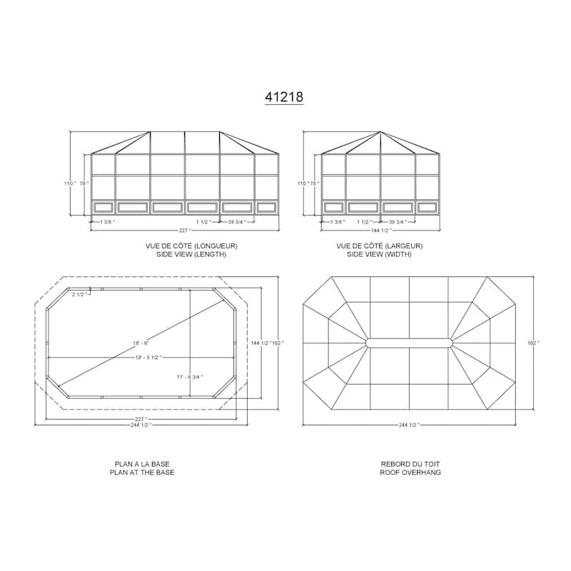 Florence - Solarium 12x18 Polycarbonate Roof