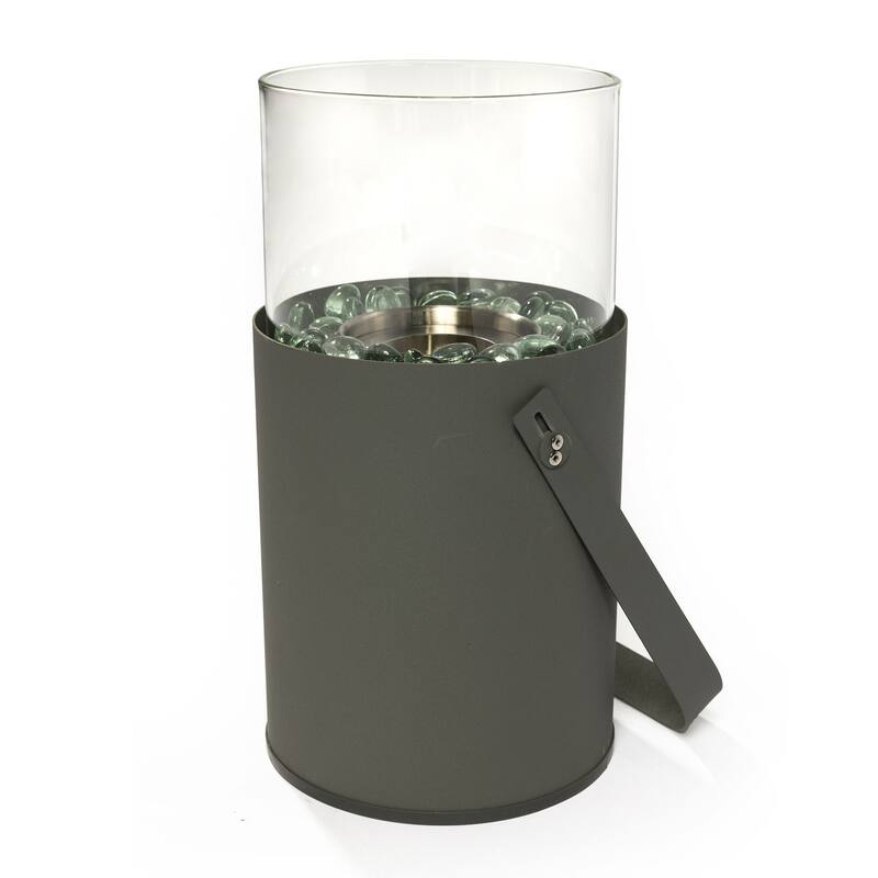 Mini Tabletop Ethanol Fire Pit, Portable Fireplace for Outdoor & Garden,Grey