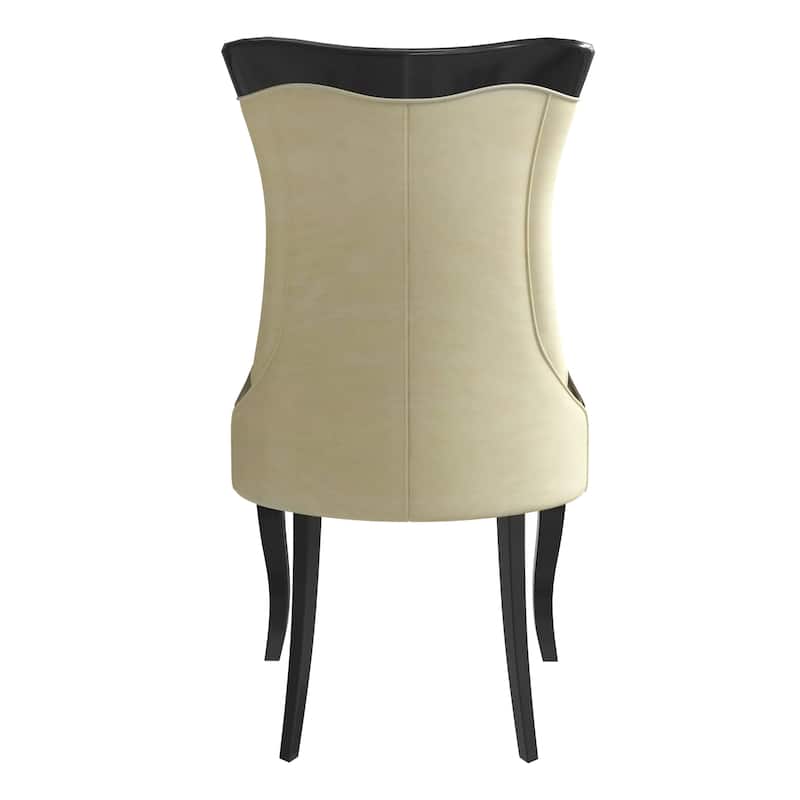 Novara Dining Chair with High-Back Design and Rubberwood Legs Set of 4