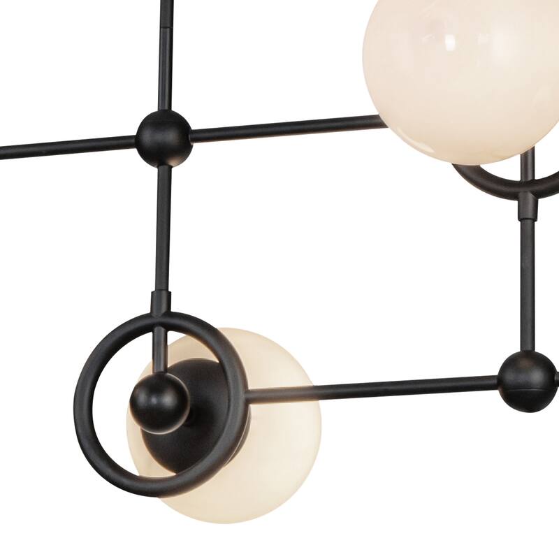 Alora Lighting CH407342 Fiore 4 Light 42" Wide Linear Chandelier
