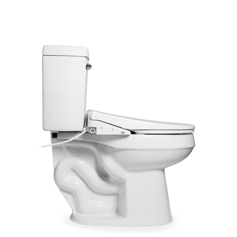 Brondell Thinline T66 Bidet Toilet Seat, Elongated White