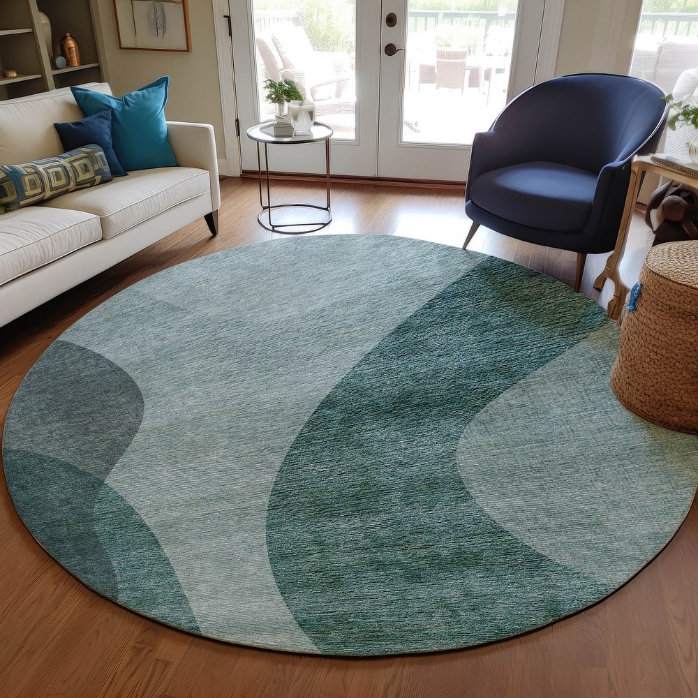 Machine Washable Indoor/ Outdoor Chantille Modern Deco Rug