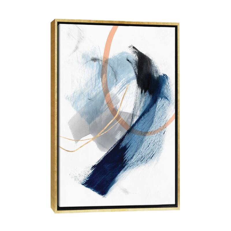 iCanvas "Foreshadow I " by PI Studio Framed Canvas Print - Gold - 26x18