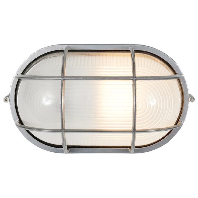Access Lighting Nauticus Dual Mount - Wet Location Bulkhead - Frosted Glass Shade - Replaceable LED