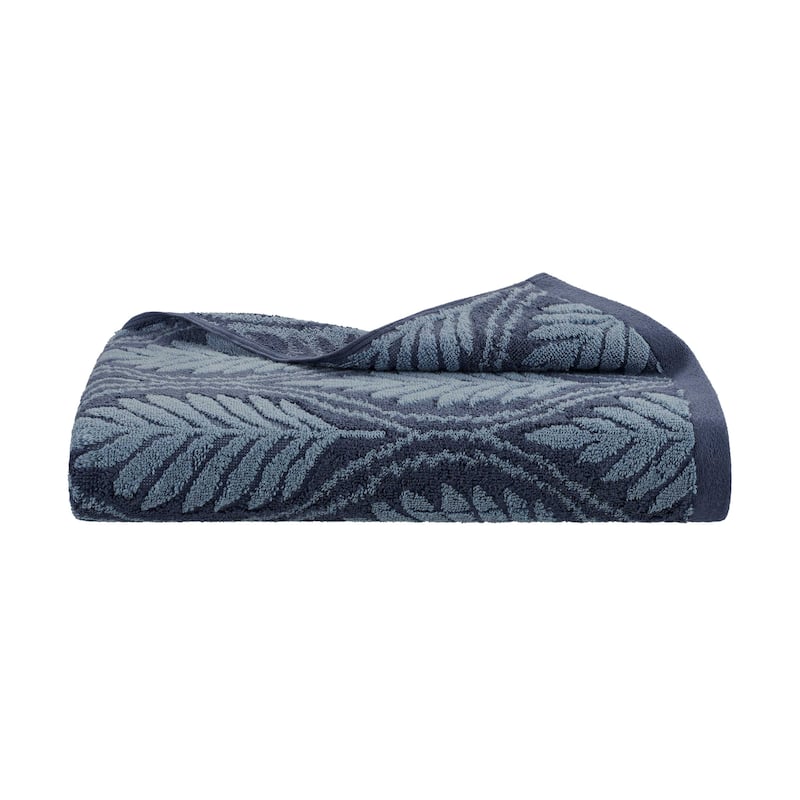 Martex Restore Fern Ogee Sage Bath Towel - 1-Piece - Navy