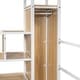 preview thumbnail 17 of 28, Gaming Metal Loft Bed with Built-in Work Station & Wardrobe, Heavy Duty Loft Bed Frame with Storage Staircase and LED Lights