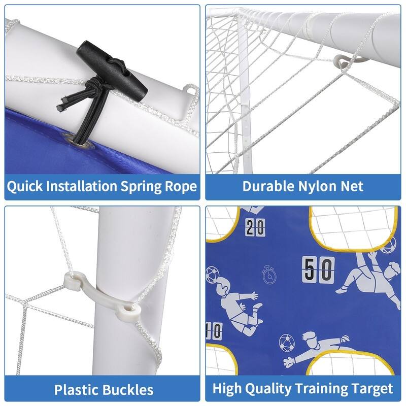 Kids' Portable 3-in-1 Soccer Trainer Goal