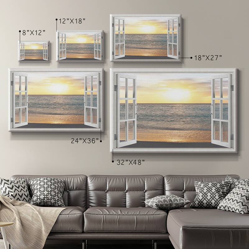 Sunset Reflection Premium Gallery Wrapped Canvas - Ready to Hang