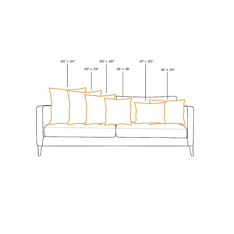 Handwoven Stripe Bordered Square Throw Pillow with Fringes - 26" - Blue and White