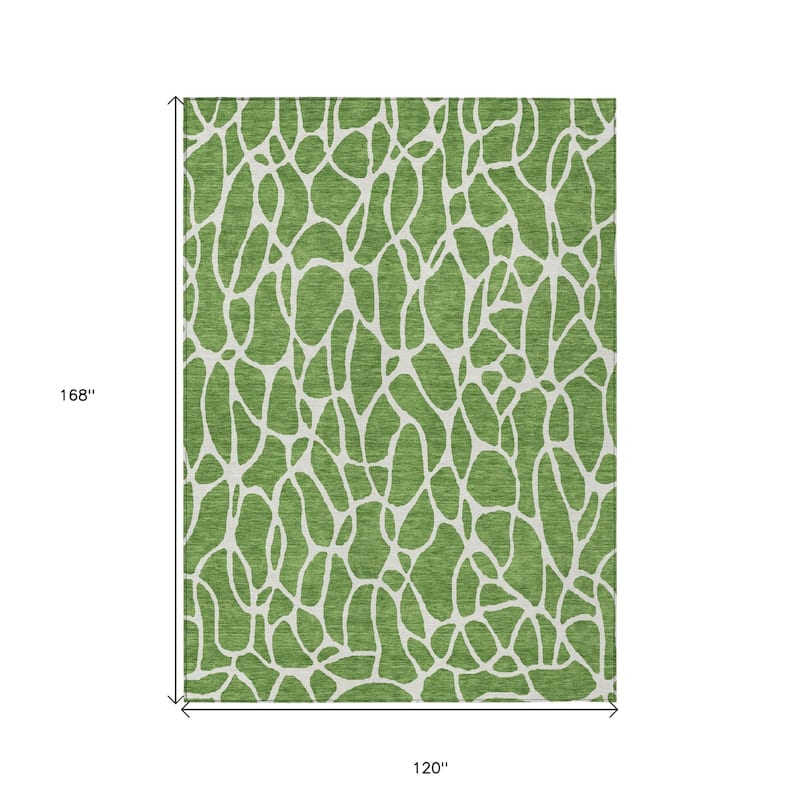 HomeRoots Geometric Transitional Rectangle Outdoor Rug