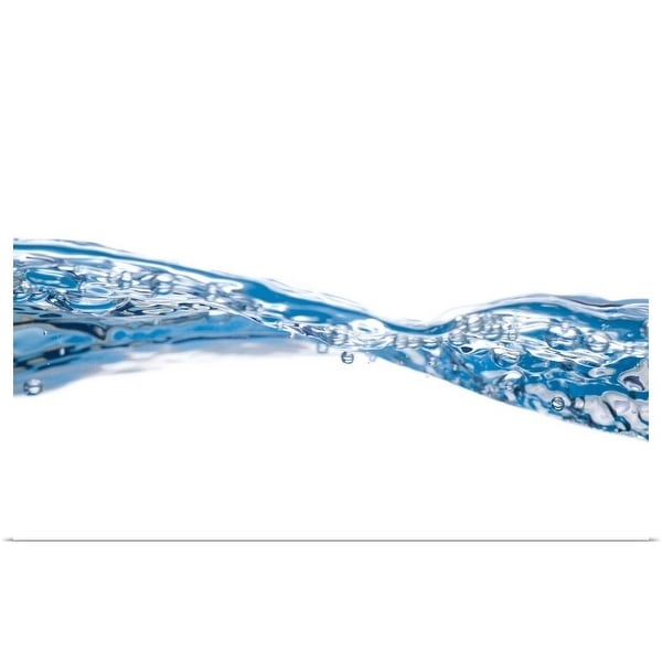 "Water waves and bubbles" Poster Print
