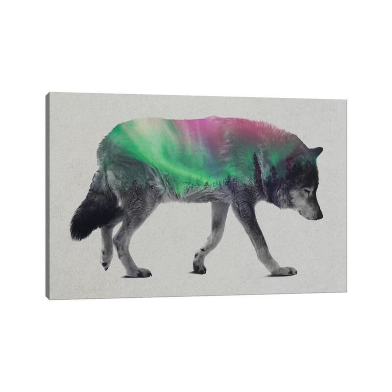 iCanvas "Wolf" by Andreas Lie Canvas Print