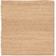 preview thumbnail 62 of 68, Nourison Natural Jute Indoor only Solid Area Rug 4' x Square - Natural