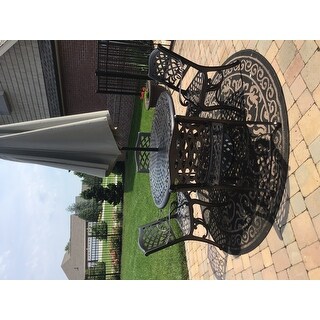 Lola Outdoor 19-inch Round Aluminum Side Table by Christopher Knight Home
