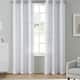 VCNY Home Molly 2-Piece White Textured Grommet Sheer Curtain Set - 38 ...