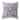 Lavender And Silver Garden Delights Faux Suede Throw Pillow Zipper