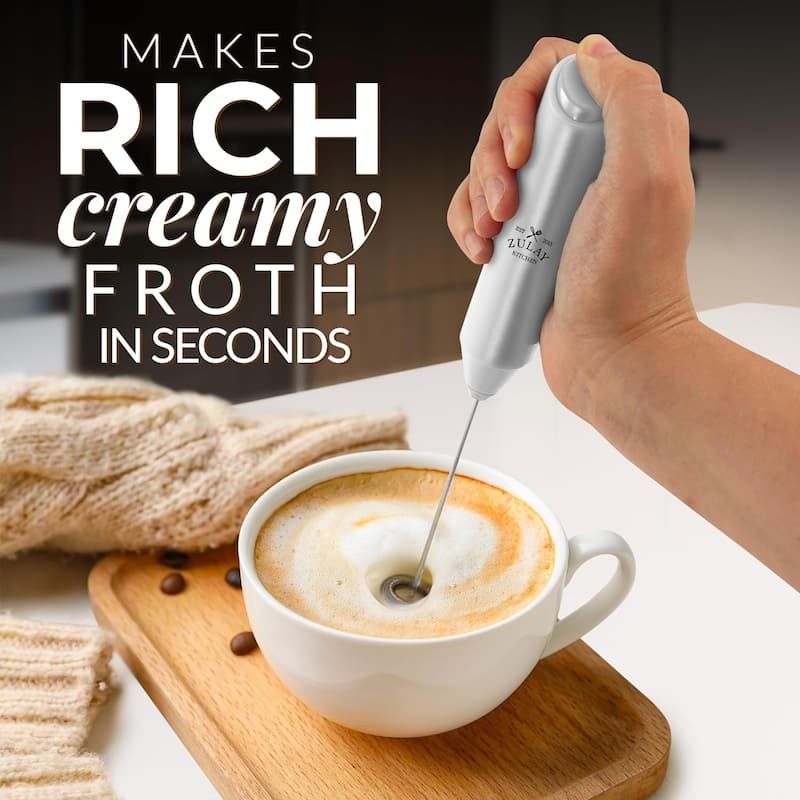Zulay Kitchen FrothMate Powerful Milk Frother for Coffee