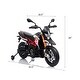 preview thumbnail 4 of 5, Red, Licensed Aprilia Electric Motorcycle, 12V Kids Motorcycle, Training Wheels, LED Lights, Sounds & Music, Battery Powered