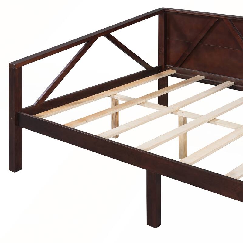 Full size Elegant MultiFunctional Daybed with Sturdy Storage Space