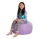 preview thumbnail 124 of 192, Kids' Stuffed Animal Storage Bean Bag Chair Cover or Toy Organizer 27 Inches Medium - Heather Lavender