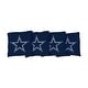 preview thumbnail 1 of 1, Dallas Cowboys NFL Football Blue Cornhole Bags All-Weather Resin Filled