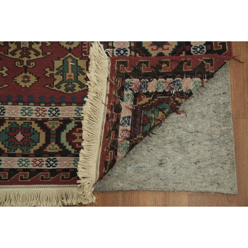 Hand Woven Oriental 100% Wool Carpet Traditional Tribal Oranges & Rust Sumak Area Rug - 12' 0'' X 9' 5''