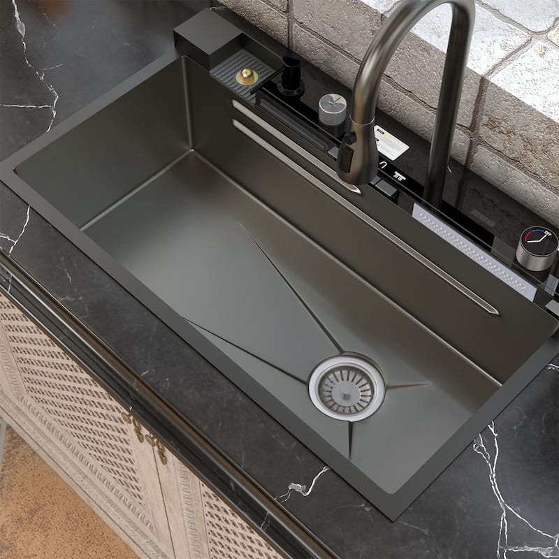 Multi-Functional PVD Nano Black Kitchen Sink for Modern Homes