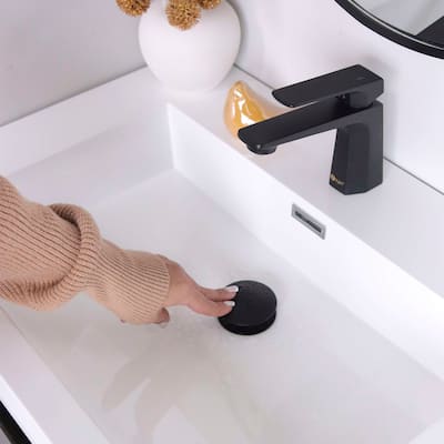 STYLISH Pop-Up Bathroom Sink Drain with Overflow D-701