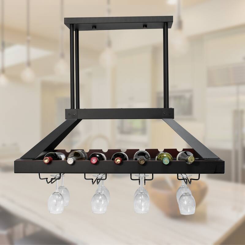 Led Wine Rack Design Elegant Designs 2 Light LED Overhead Wine Rack - Overstock - 31075051