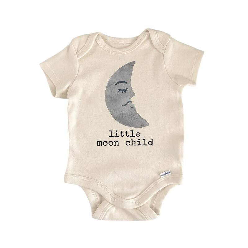 Moon Child Magic Celestial 2 - Baby Boy Girl Clothes Infant Bodysuit Funny Cute Newborn - Blue - 0-3M
