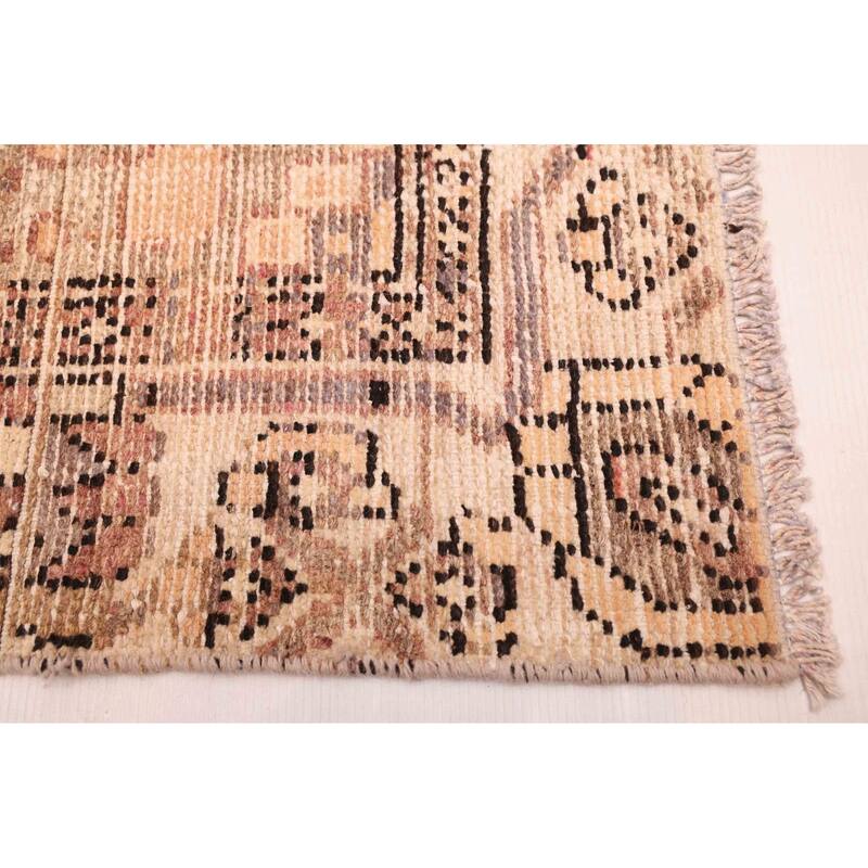 ECARPETGALLERY Hand-knotted Antalya Vintage Copper Wool Rug - 6'4 x 8'10