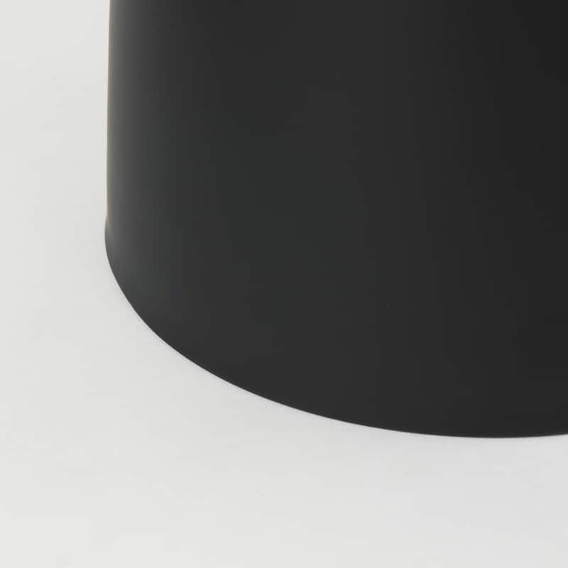 Talulla Matte Black Iron Round Accent Table - 16.5" Diameter - 16.5"L x 16.5"W x 19.6"H