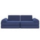 preview thumbnail 73 of 75, Soft Foam Modular Kids Play Couch with 6 Sectional Sofa Pieces - 27.5"D x 56"W x 17.25"H