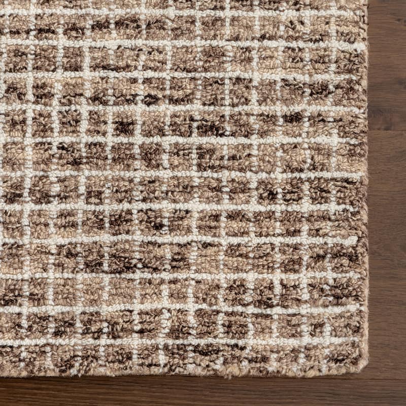 Nuloom Melrose Checked Wool Area Rug
