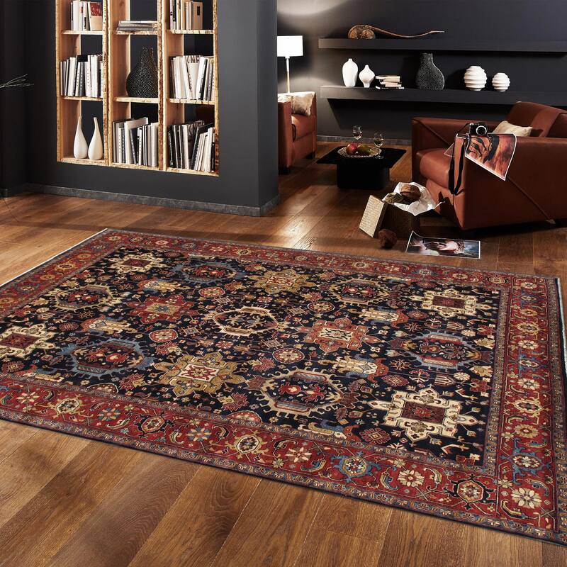 Pasargad Home Karabakh Hand-Knotted Wool Area Rug