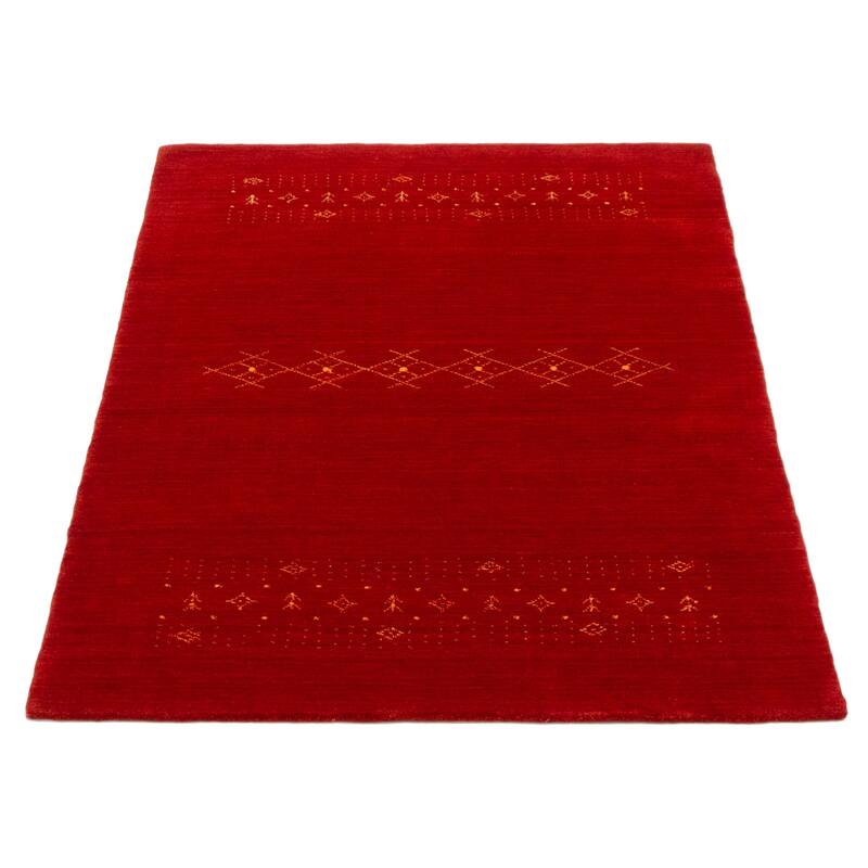Kashkuli Gabbeh Red Rug 4'0" x 5'10" - 4'0 x 5'10