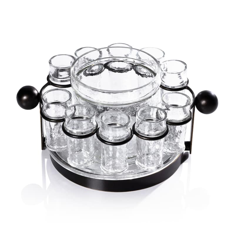 Agave 10-Piece Tequila Shot Set with Ice Bucket