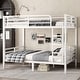 preview thumbnail 25 of 34, Metal Bunk Bed for Teens and Adults White Space Saving Noise Reduction White - Full