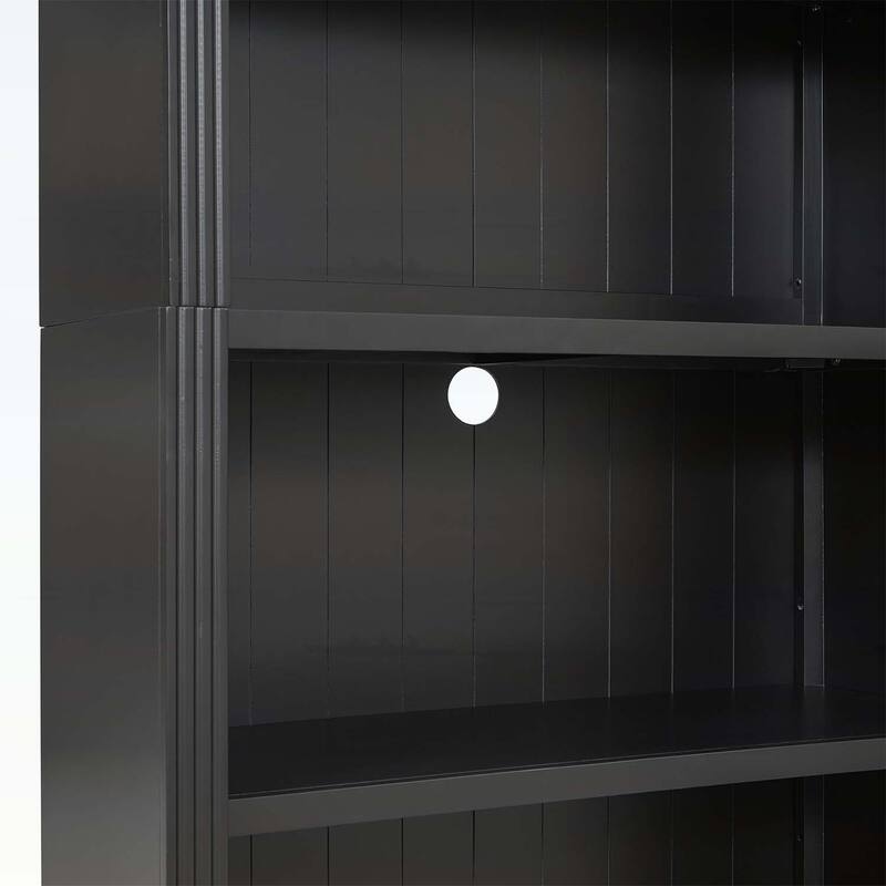 5-Tier Wood Bookcase for Books and Decor