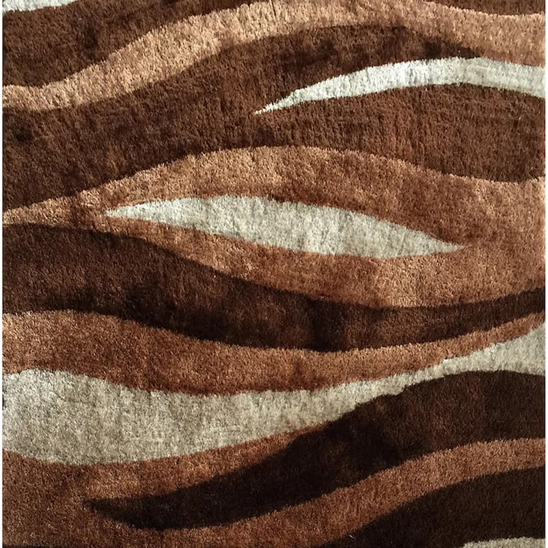 Soft Pile Hand Tufted Shag Indoor Area Rug（24" x 36"） - 2' x 3' Oval