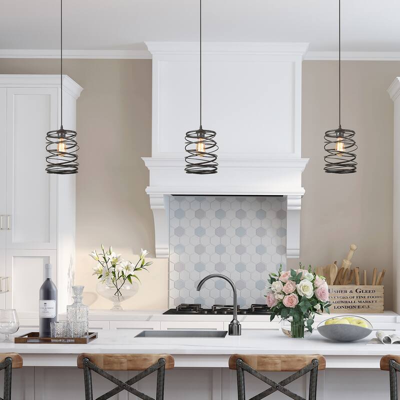 Modern Farmhouse 1-Light Pendant Light for the Kitchen Island Dining Room