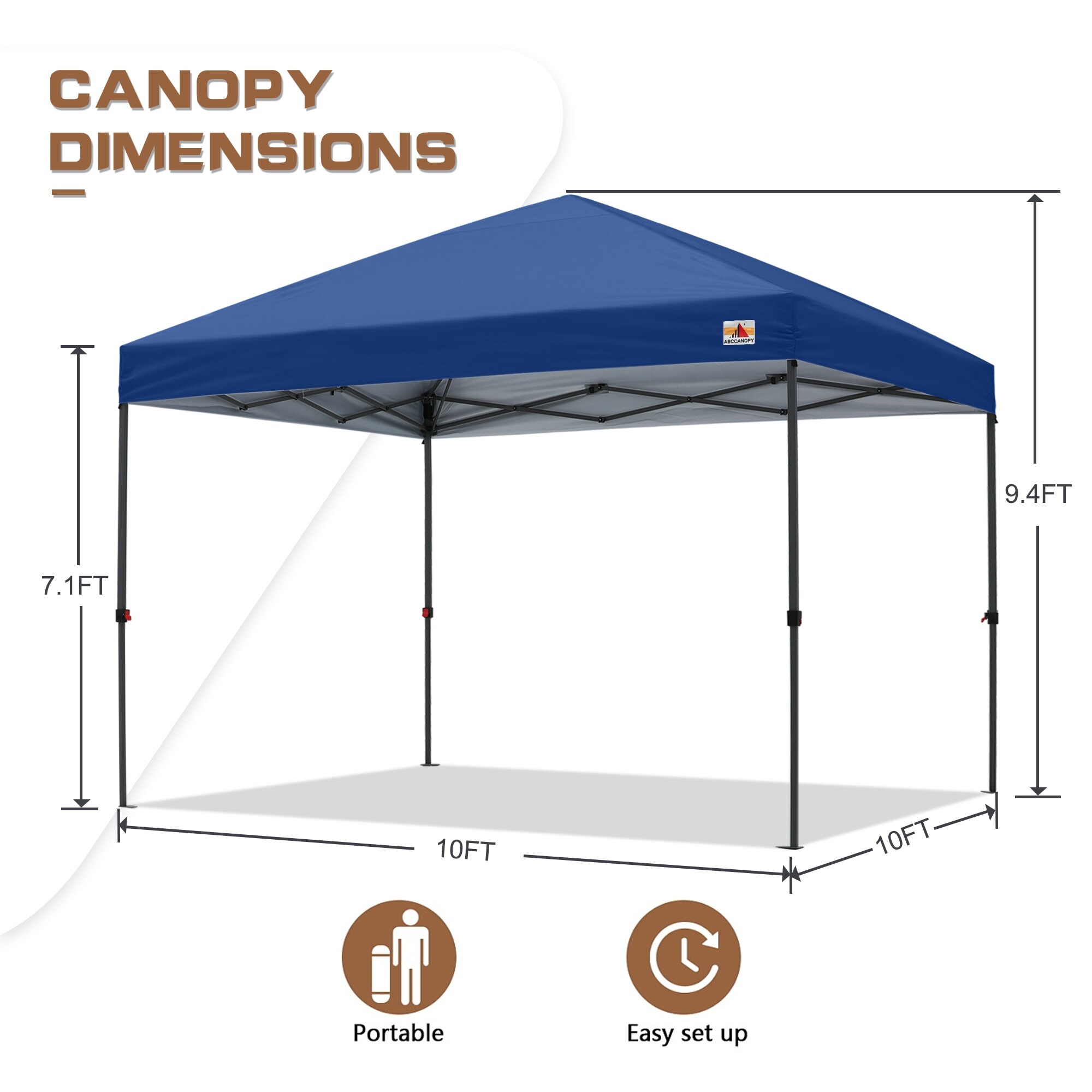 ABCCANOPY Durable Easy Pop up Canopy Tent Outdoor canopy tent On
