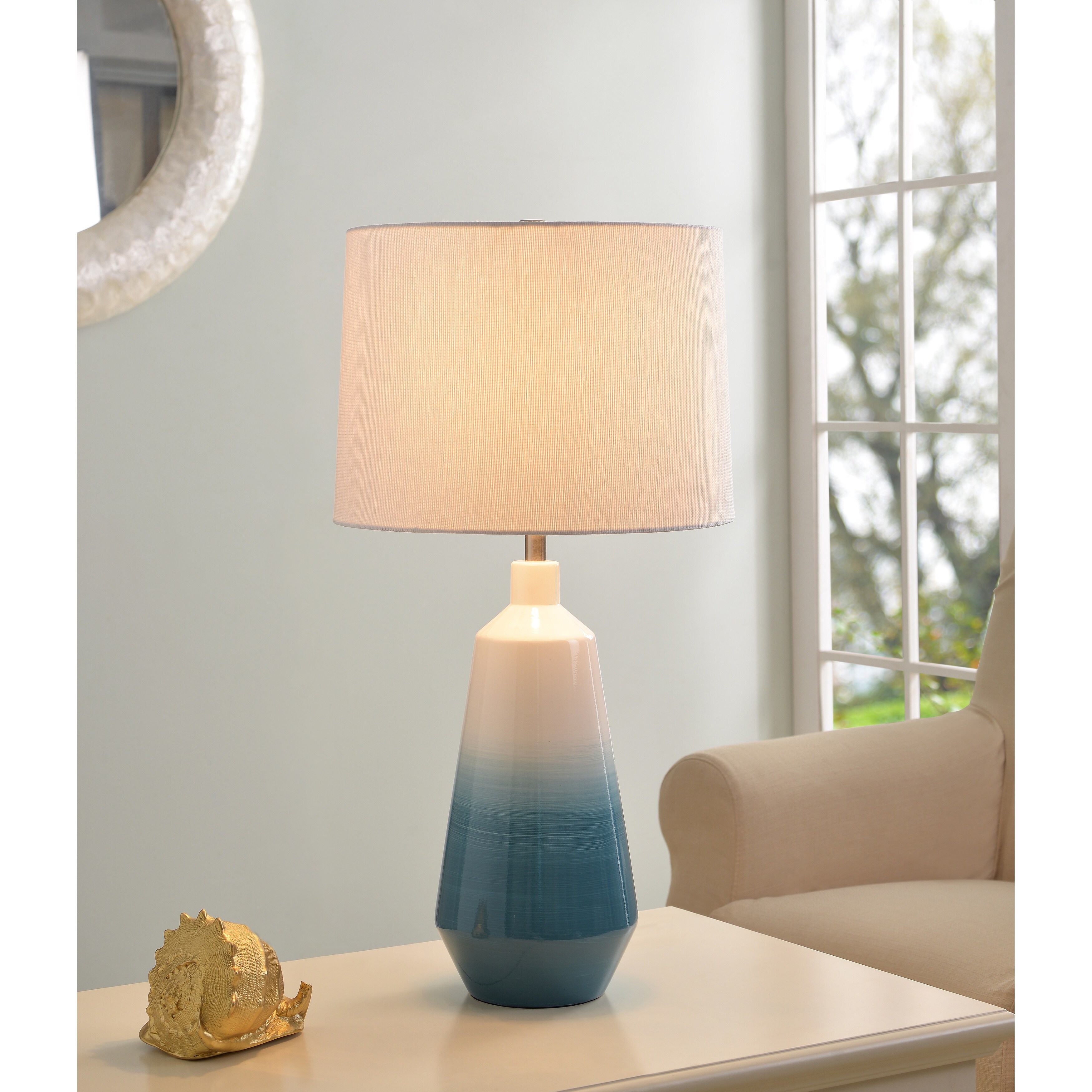 blue ombre table lamp