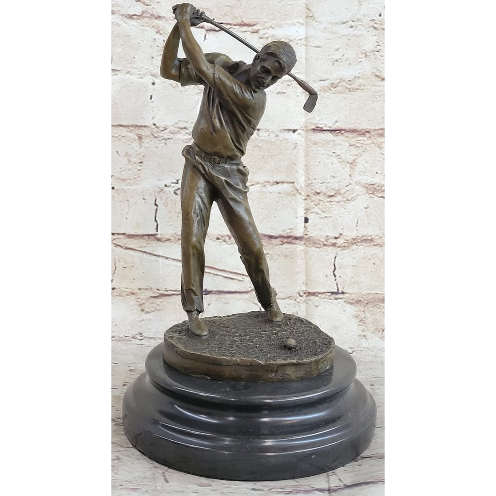Ben Hogan Male Golfer Sports Memorabilia Golf Club Art Pga Bronze Marble Statue