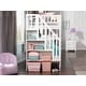 preview thumbnail 3 of 4, Woodland Twin over Twin Solid Wood Staircase Bunk Bed in White
