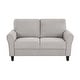 preview thumbnail 46 of 49, Fremont & Park Diboli Chenille 3-Piece Living Room Set - Wood Finish Exposed Feet