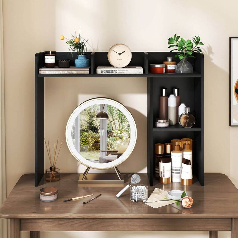 Costway Desk Bookshelf Desktop Storage Organizer Display Shelf Rack